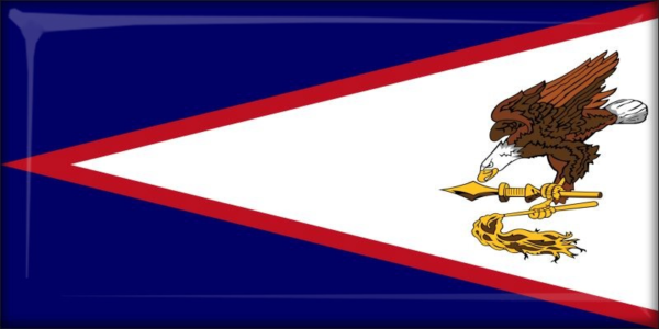 American Samoa - Flag - Resin fridge magnet