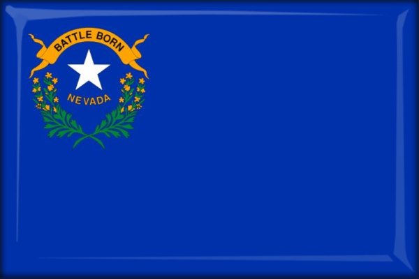 Nevada - Flag - Resin fridge magnet