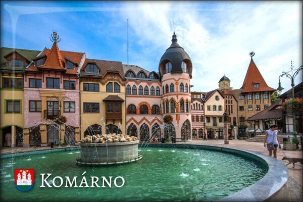 Komárno - Europa place II - Resin fridge magnet