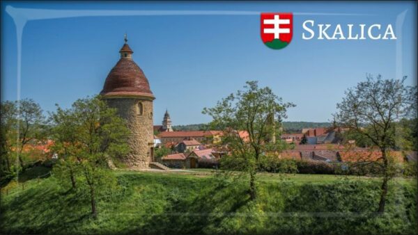 Mesto Skalica III. - Resin fridge magnet