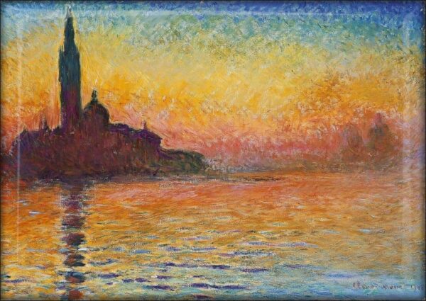 Monet - San Giorgio Maggiore at Dusk - Resin fridge magnet