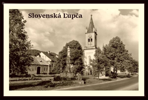 Slovenská Ľupča - Evangelical Church - Resin fridge magnet