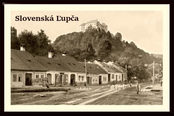 Slovenská Ľupča - Lichardova street - Resin fridge magnet