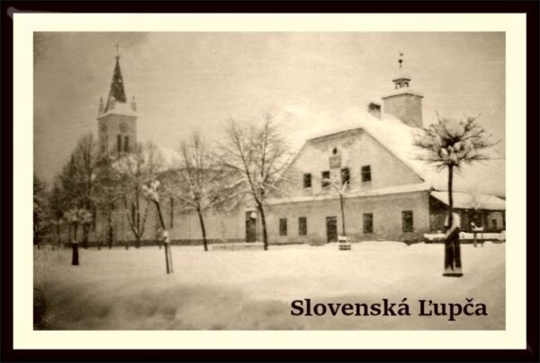 Slovenská Ľupča - Town Hall - Resin fridge magnet