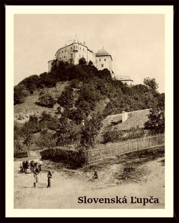 Slovenská Ľupča - Castle - Resin fridge magnet