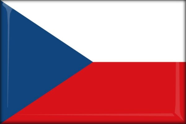 Czechia - Flag - Resin fridge magnet