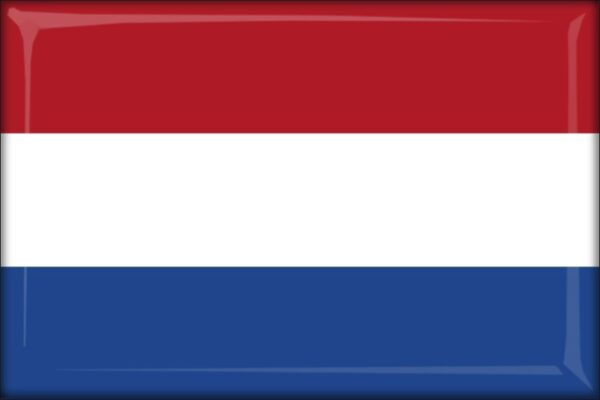 Netherlands - Flag - Resin fridge magnet