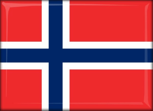 Norway - Flag - Resin fridge magnet