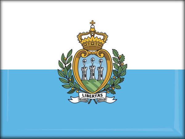 San Marino - Flag - Resin fridge magnet