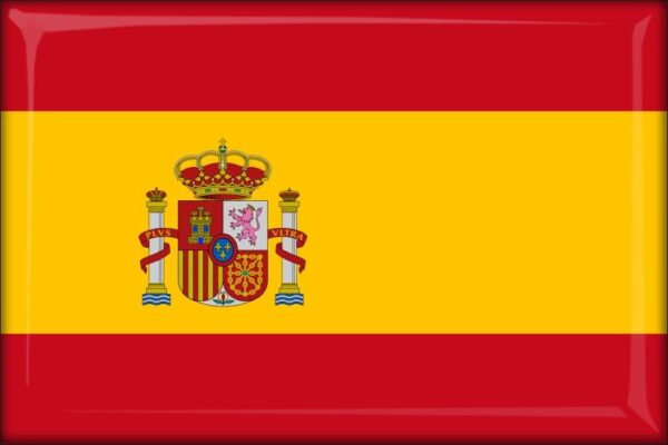 Spain - Flag - Resin fridge magnet