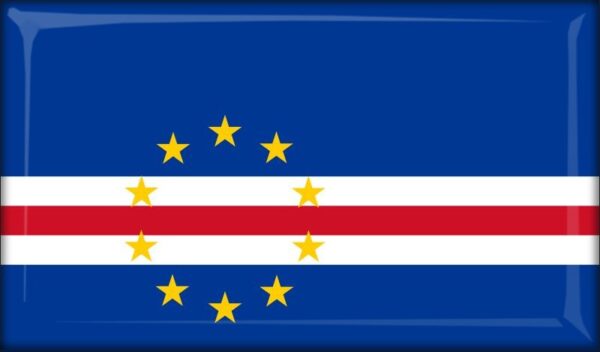 Cabo Verde - Flag - Resin fridge magnet