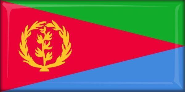 Eritrea - Flag - Resin fridge magnet