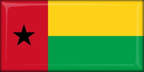 Guinea-Bissau - Flag - Resin fridge magnet