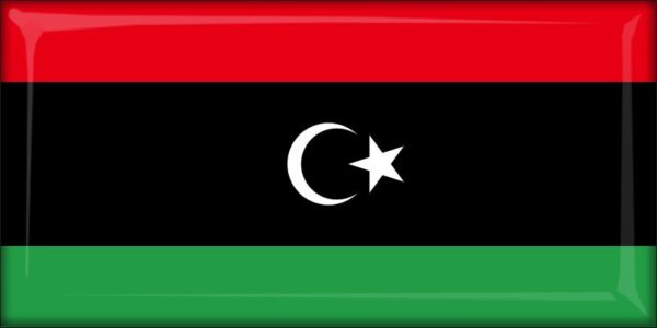 Libya - Flag - Resin fridge magnet