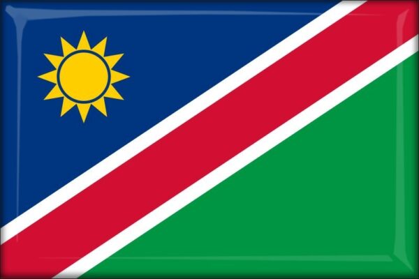 Namibia - Flag - Resin fridge magnet