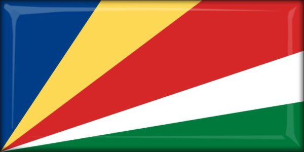 Seychelles - Flag - Resin fridge magnet