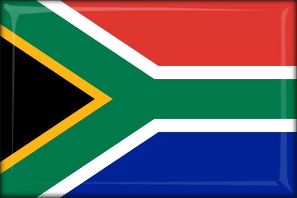 South Africa - Flag - Resin fridge magnet