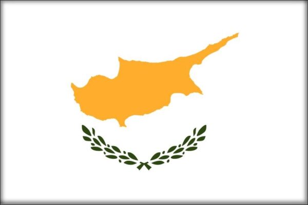 Cyprus - Flag - Resin fridge magnet