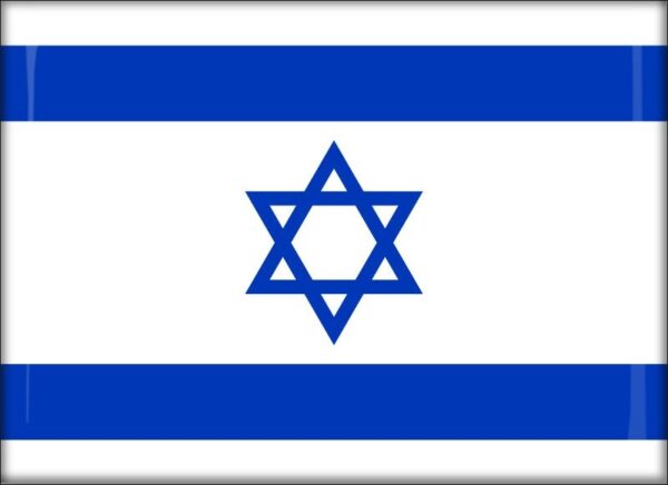Israel - Flag - Resin fridge magnet