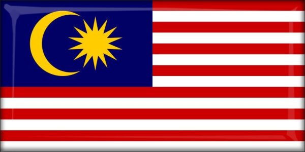 Malaysia - Flag - Resin fridge magnet