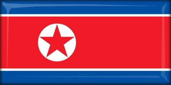 North Korea - Flag - Resin fridge magnet