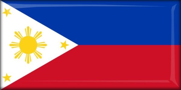 Philippines - Flag - Resin fridge magnet