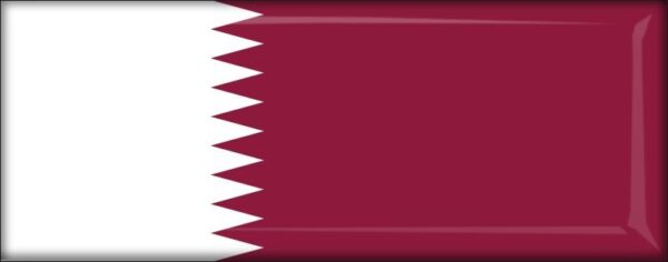 Qatar - Flag - Resin fridge magnet