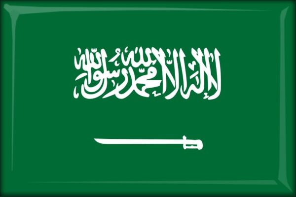 Saudi Arabia - Flag - Resin fridge magnet