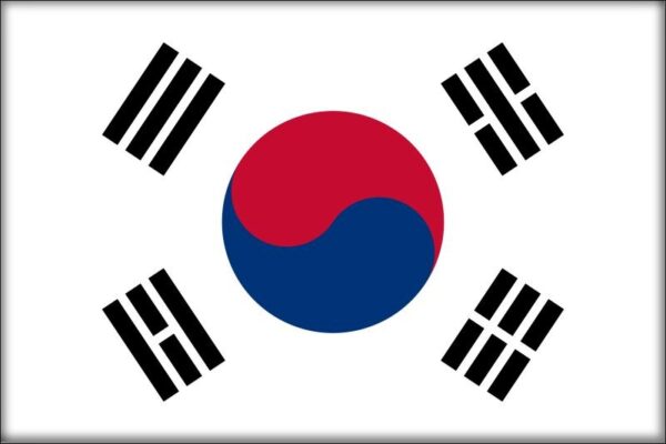 South Korea - Flag - Resin fridge magnet