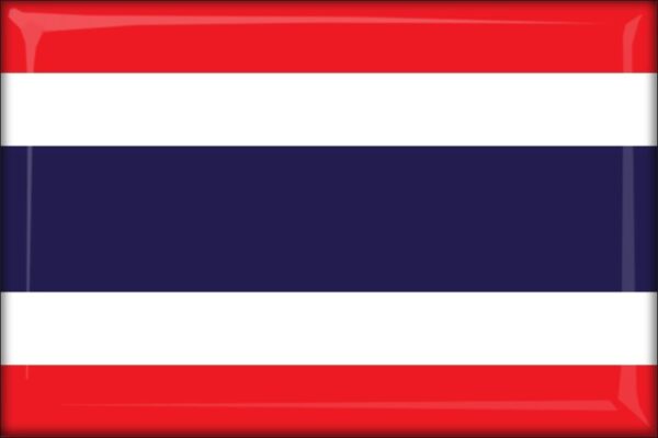 Thailand - Flag - Resin fridge magnet