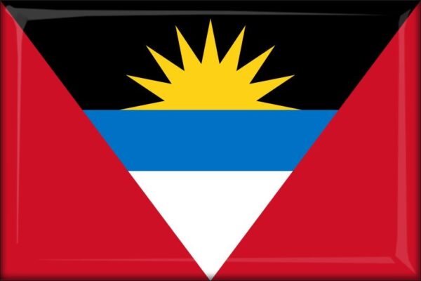 Antigua and Barbuda - Flag - Resin fridge magnet