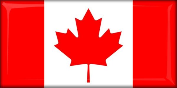 Canada - Flag - Resin fridge magnet