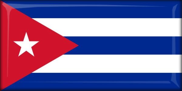 Cuba - Flag - Resin fridge magnet