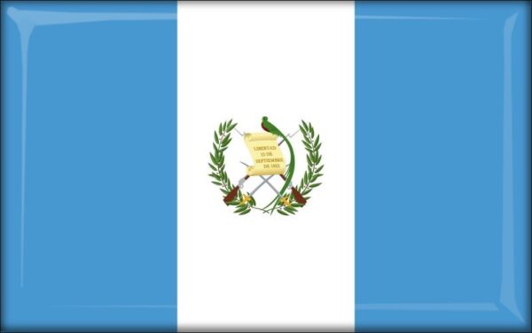 Guatemala - Flag - Resin fridge magnet