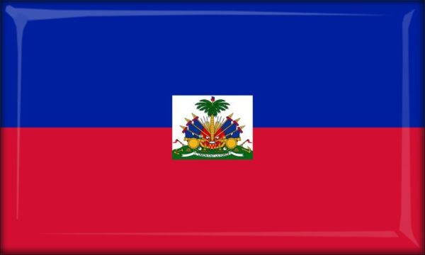 Haiti - Flag - Resin fridge magnet