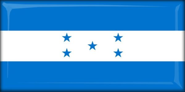 Honduras - Flag - Resin fridge magnet