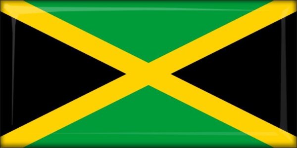 Jamaica - Flag - Resin fridge magnet