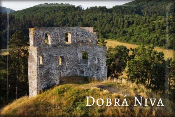 Castle Dobrá Niva - Resin fridge magnet