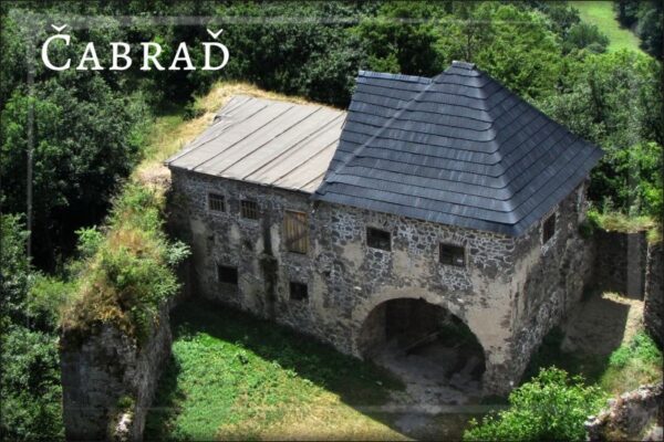 Castle Čabraď - Resin fridge magnet