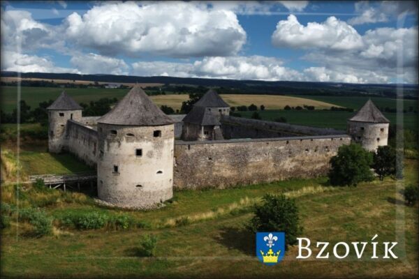 Fortified monastery Bzovík - Resin fridge magnet