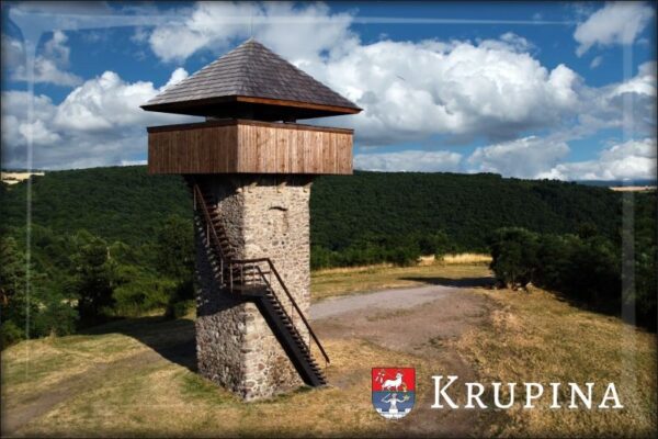 Krupina watchtower - Resin fridge magnet