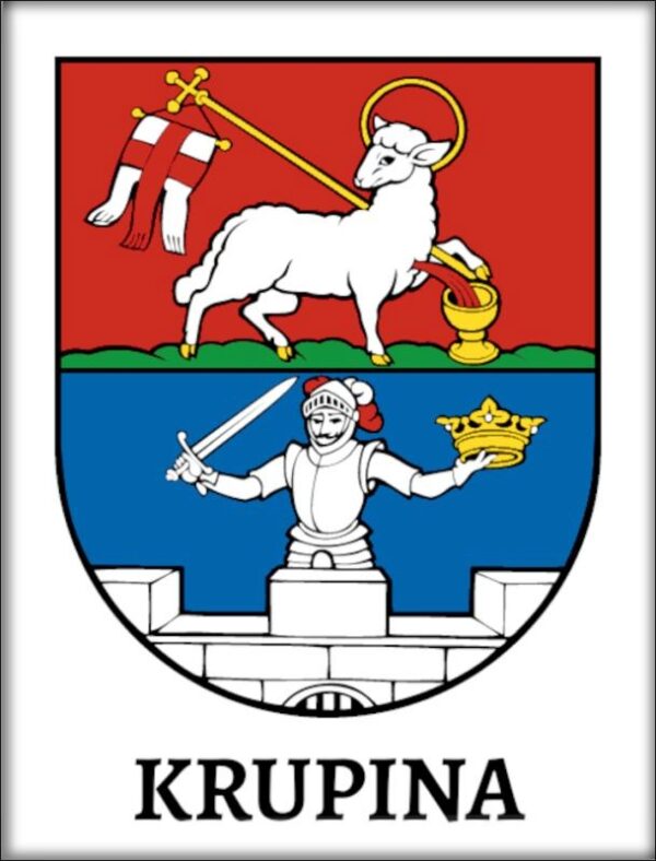 Krupina - coat of arms - Resin fridge magnet
