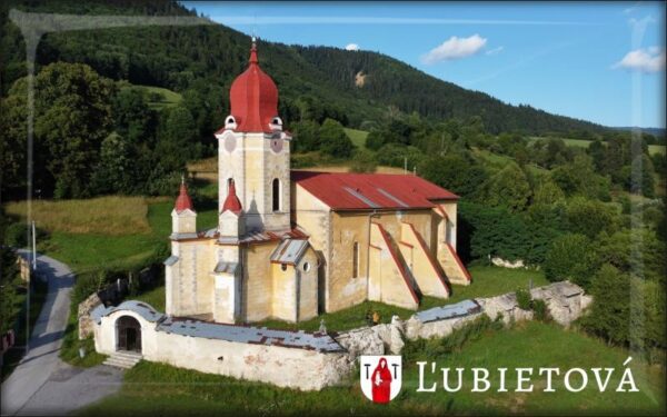 Ľubietová - Church of St. Mary Magdalene - Resin fridge magnet