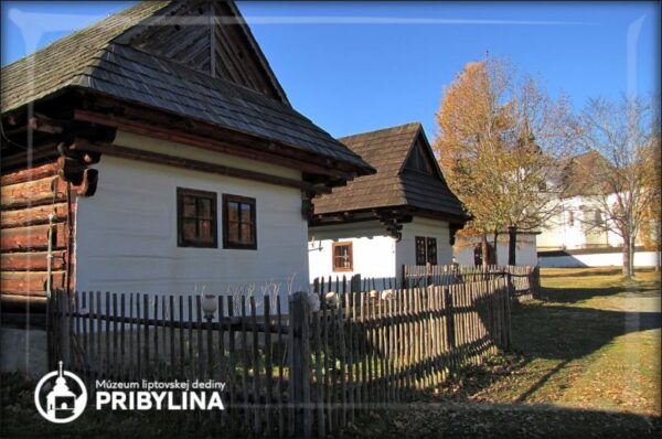 Open-air museum Pribylina - houses II. - Resin fridge magnet
