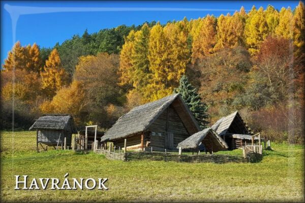Havranok Archeoskanzen - Resin fridge magnet