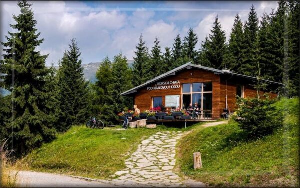 Mountain Hut under Kráľova Hoľa I. - Resin fridge magnet