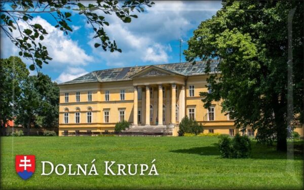 Manor House Dolná Krupá I. - Resin fridge magnet