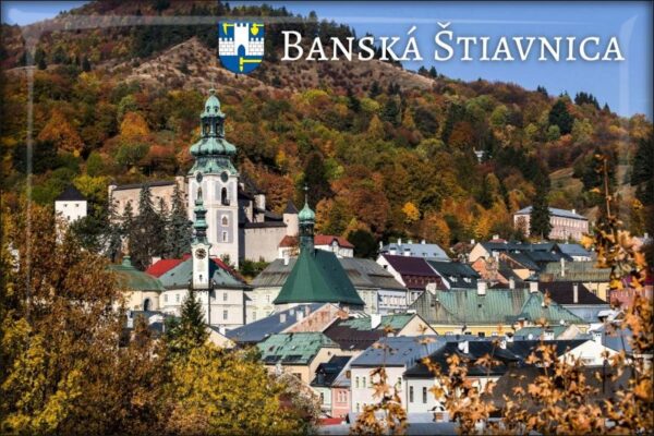 Banská Štiavnica I. - Resin fridge magnet