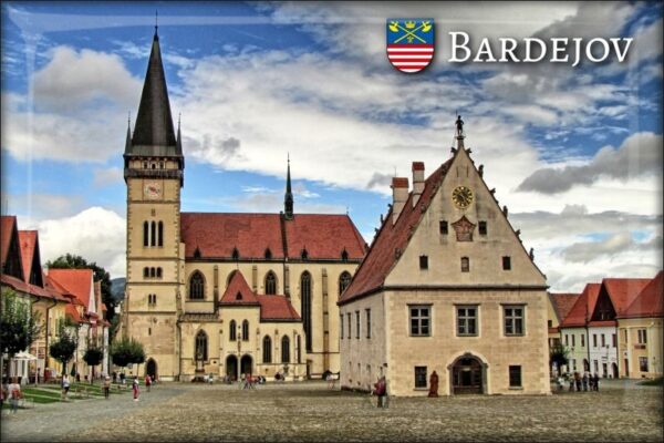 Bardejov - Town Hall Square - Resin fridge magnet