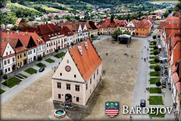 Bardejov - Town Hall Square II. - Resin fridge magnet